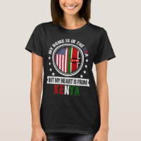 American Kenyan Flag Heart Kenya American Patriot