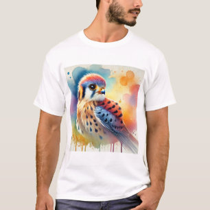 American Kestrel 160724AREF106 - Watercolor T-Shirt