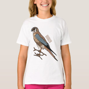 American kestrel bird cartoon illustration T-Shirt