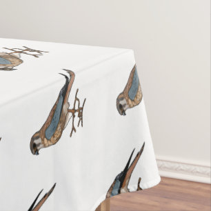 American kestrel bird cartoon illustration tablecloth