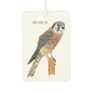 American Kestrel bird illustration  Car Air Freshener