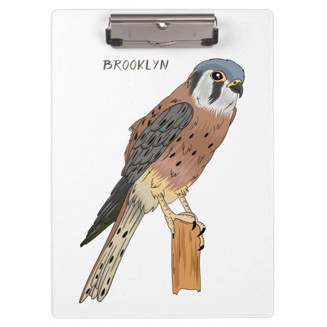 American Kestrel bird illustration Clipboard (Front)