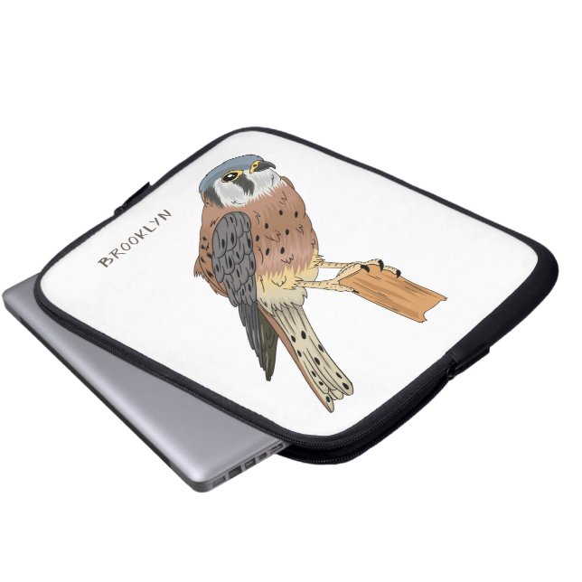 American Kestrel bird illustration Laptop Sleeve (Front Bottom)