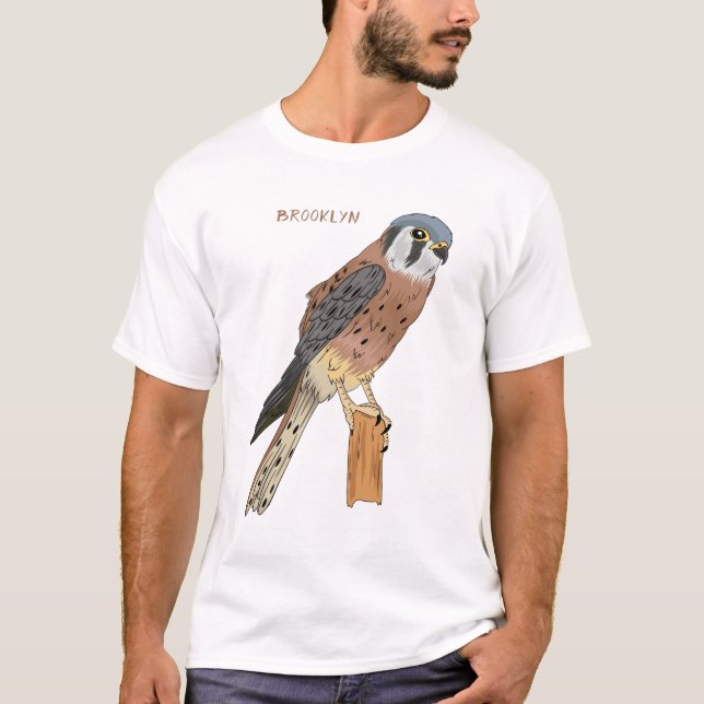 American Kestrel bird illustration T-Shirt (Front)