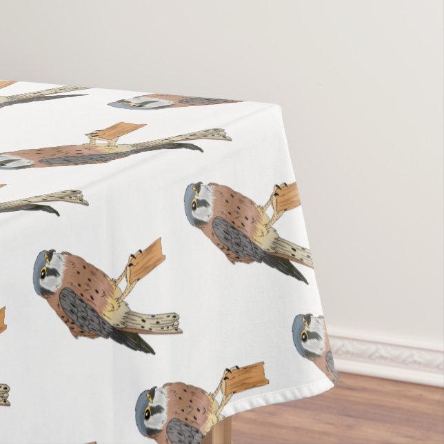 American Kestrel bird illustration Tablecloth (In Situ)