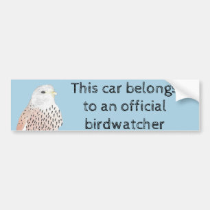 American Kestrel Birdwatcher Bumper Sticker