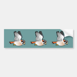 American Kestrel in flight Bumper Sticker