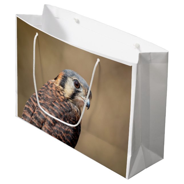 American Kestrel Large Gift Bag (Front Angled)