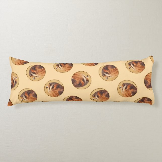 American Kestrel Painting Original Wild Bird Art Body Cushion (Front)