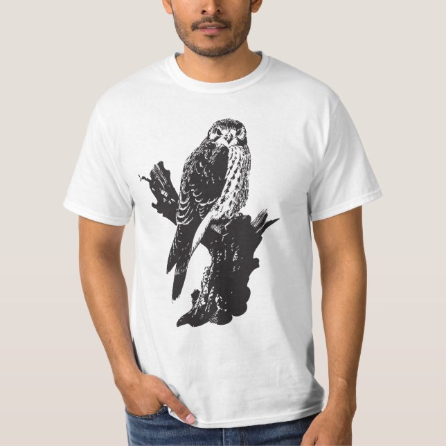 American Kestrel Sketch T-Shirt (Front)