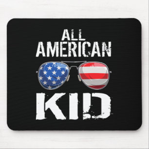 American Kid 4th Of July Boys Patriotic Teens Kids Mouse Mat