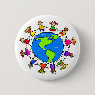American Kids 6 Cm Round Badge