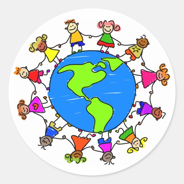 American Kids Classic Round Sticker (Front)