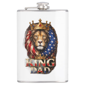 American King Dad  Hip Flask
