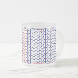 AMERICAN KNIT Frosted Glass Mug