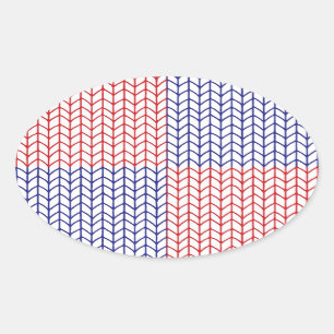 AMERICAN KNIT Oval Stickers