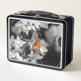 American Lady Butterfly On Blossom Lunch Box