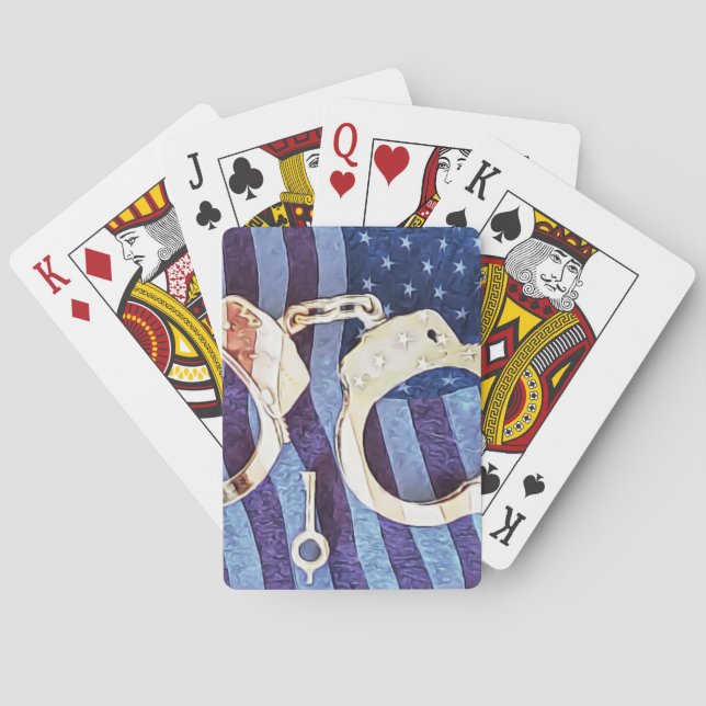 American Law Enforcement Playing Cards  (Back)