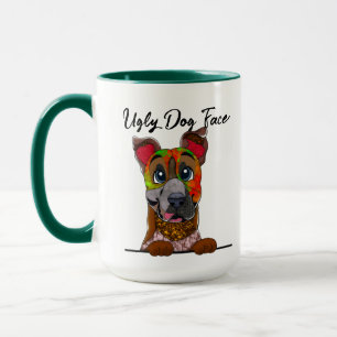 American Leopard Hound ugly dog face mug