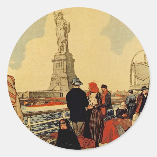 American Liberty Classic Round Sticker (Front)