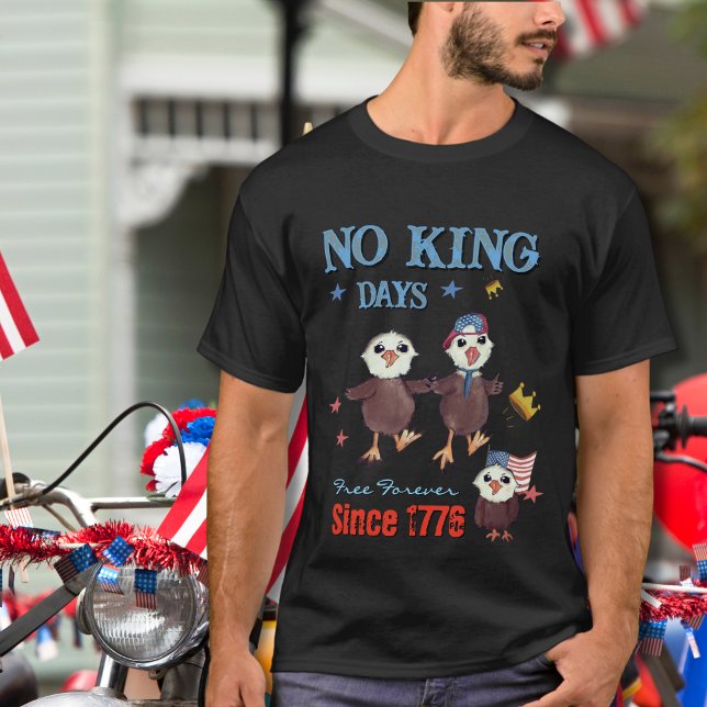 American Liberty  "No King Days" Free Forever  T-Shirt (American Liberty "No King Days" Free Forever T-Shirt)