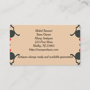 American Life Winter Vintage(back side) Business Card