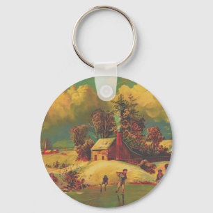 American Life Winter Vintage Key Ring