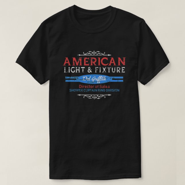 American Light and Fixture, weathered board distre T-Shirt (Design Front)