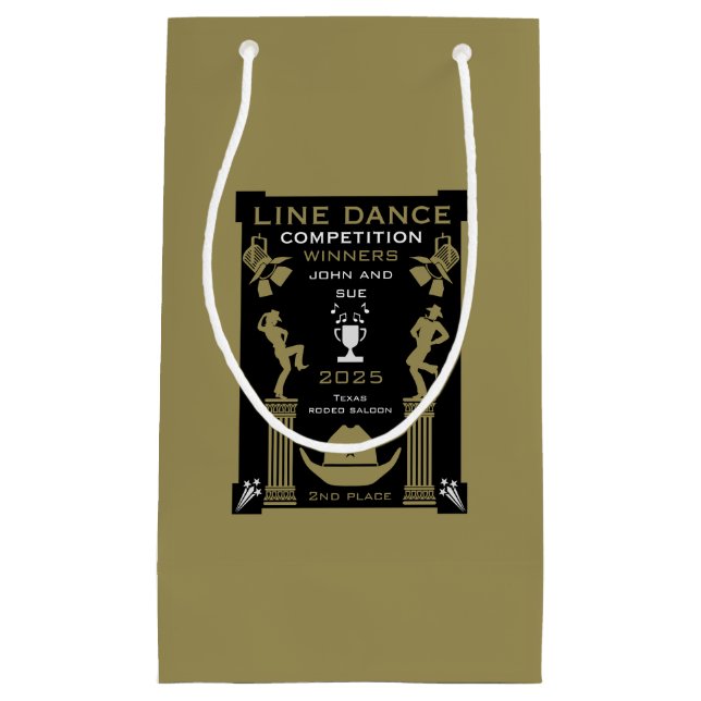 American Line Dancing Competition Small Gift Bag (Front)