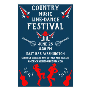 American Line Dancing Festival And Party Photo Print