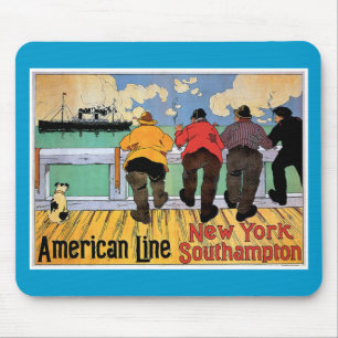 American Line Poster Mouse Mat