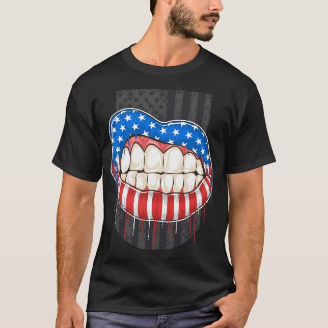 American Lips T-Shirt (Front)
