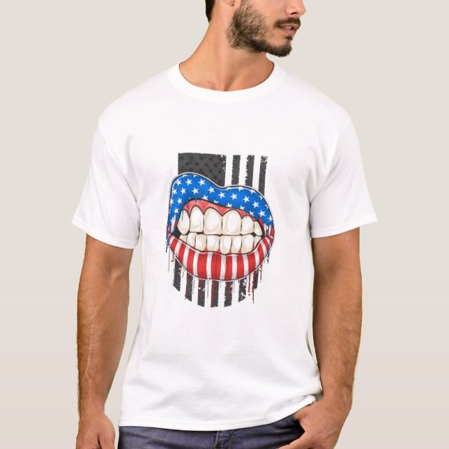 American Lips T-Shirt (Front)
