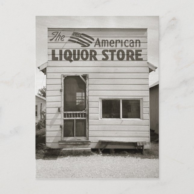 American Liquor Store, 1943 Postcard (Front)