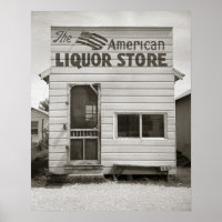American Liquor Store, 1943. Vintage Photo