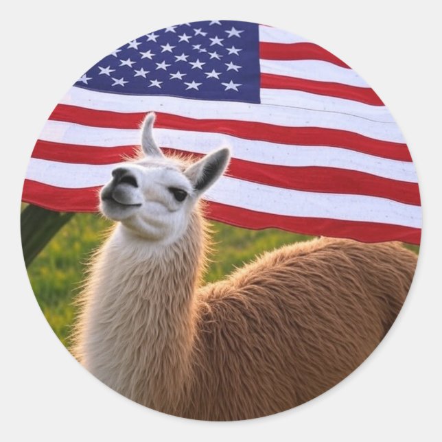 American Llama Sticker (Front)