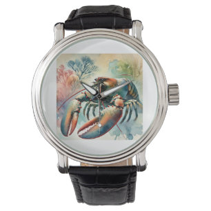 American lobster 251024AREF142 - Watercolor Watch