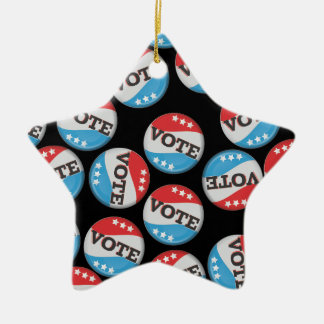 American logo travel poster ceramic tree decoration