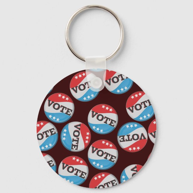 American logo travel poster key ring (Front)