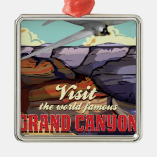 American logo travel poster metal tree decoration