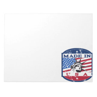 American logo travel poster notepad