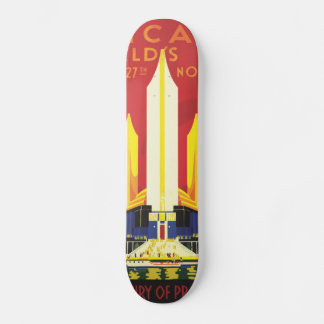 American logo travel poster skateboard