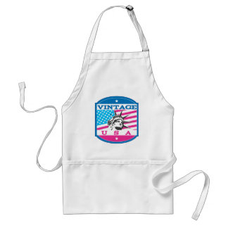 American logo travel poster standard apron