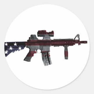 American M4 Classic Round Sticker