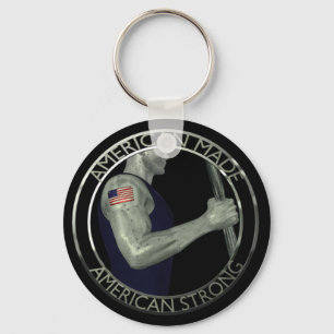 American Made American Strong Key Ring