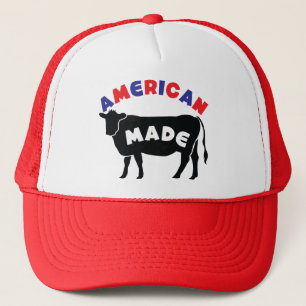 American made beef trucker hat