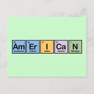 American made of Elements Postcard