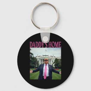 American Made Trump Merchandise - Daddy's Home Tru Key Ring