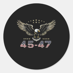 American Made Trump Merchandise Donald Trump 2025 Classic Round Sticker