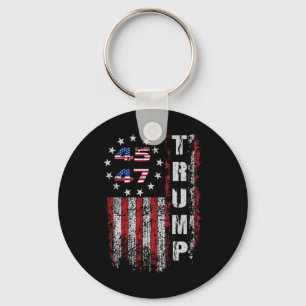 American Made Trump Merchandise Flag Trump 45 47 T Key Ring